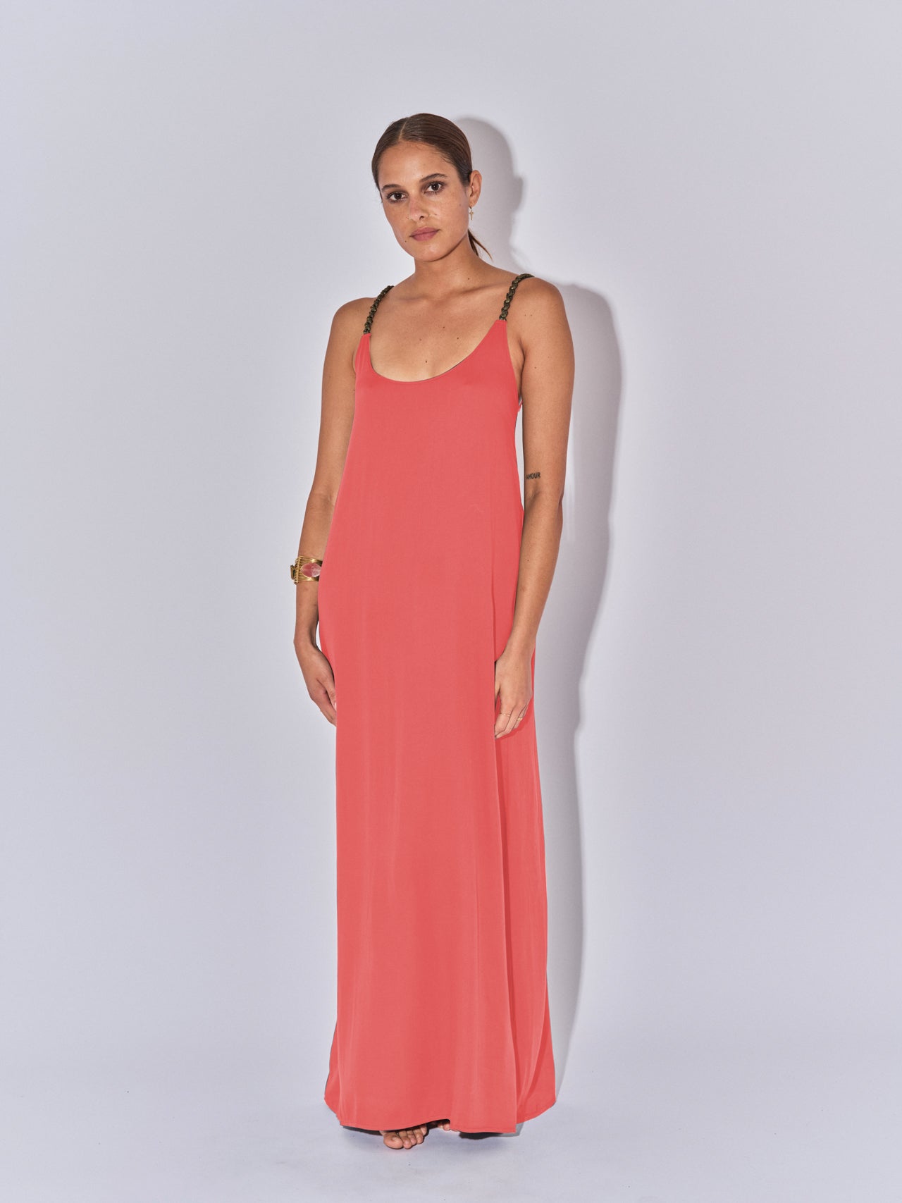 ROBE LONGUE DOS NU ALIA LITCHI