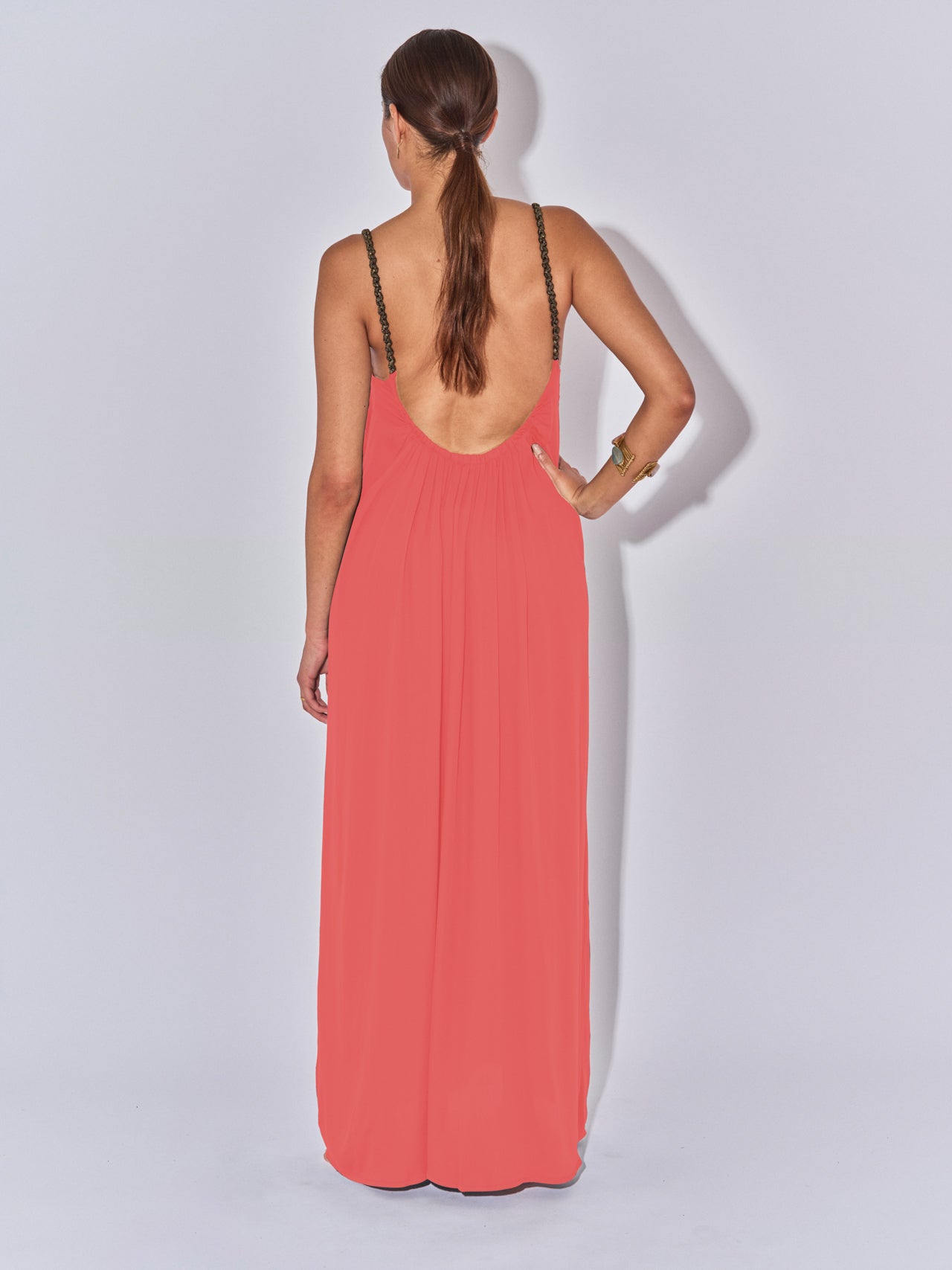 ROBE LONGUE DOS NU ALIA LITCHI