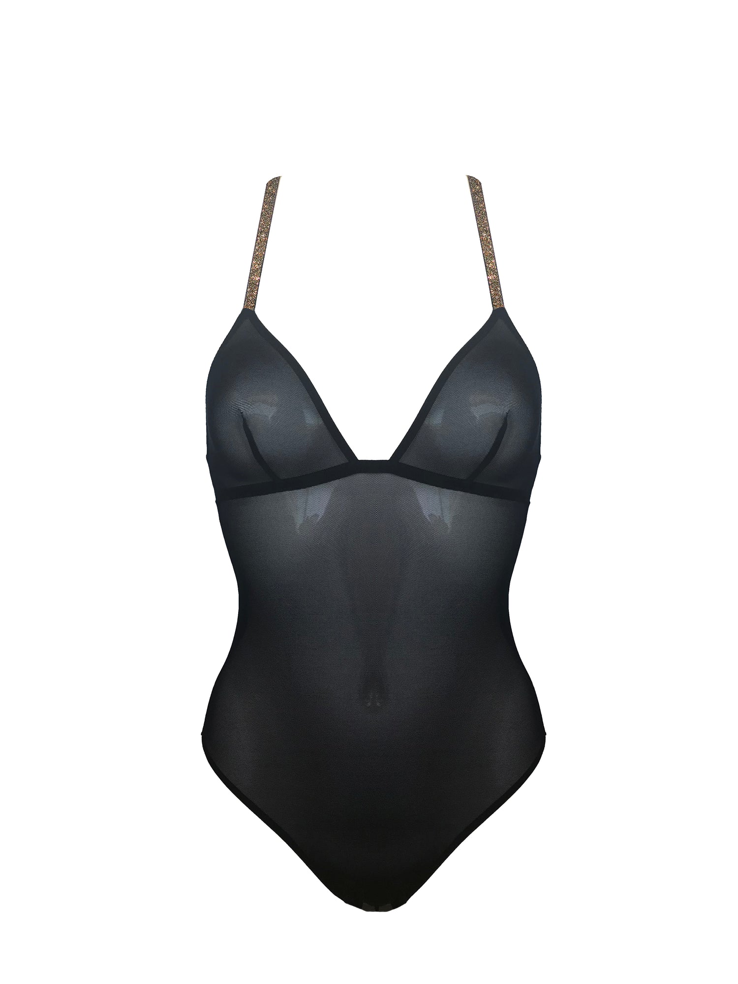 BODY MILA MESH SCHWARZ