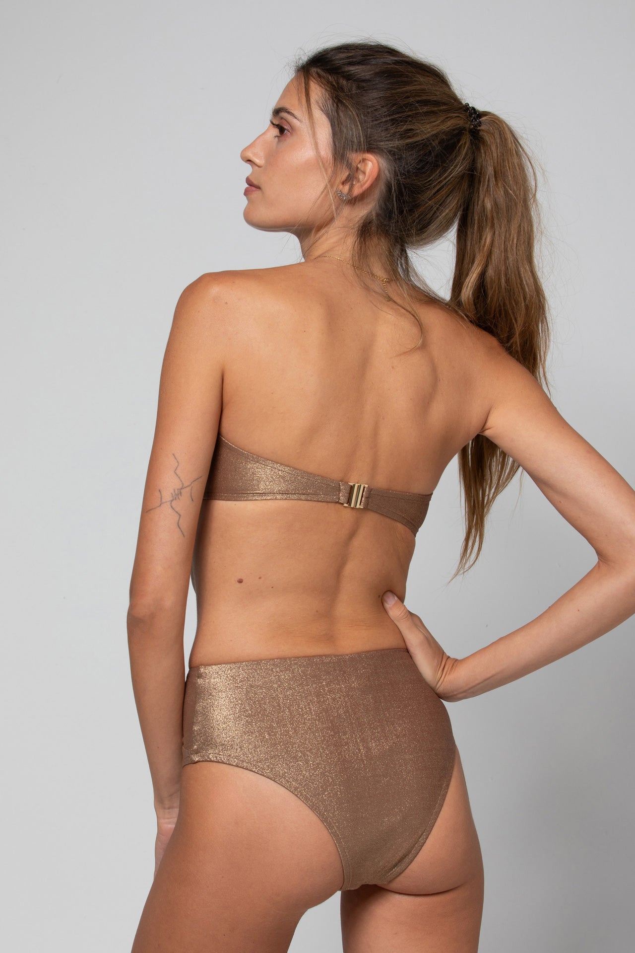 TOP BANDEAU JUNIA LUREX COPPER