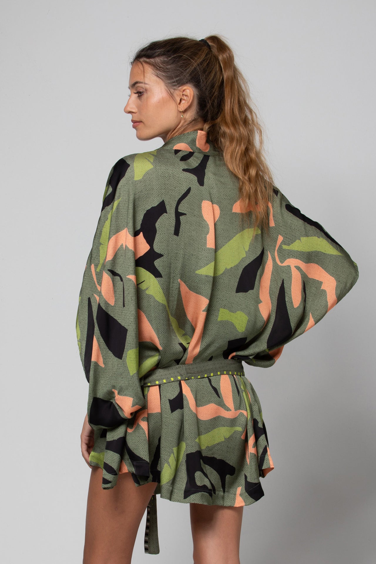 KIMONO COURT KIMA IMPRIMÉ EXOTIC