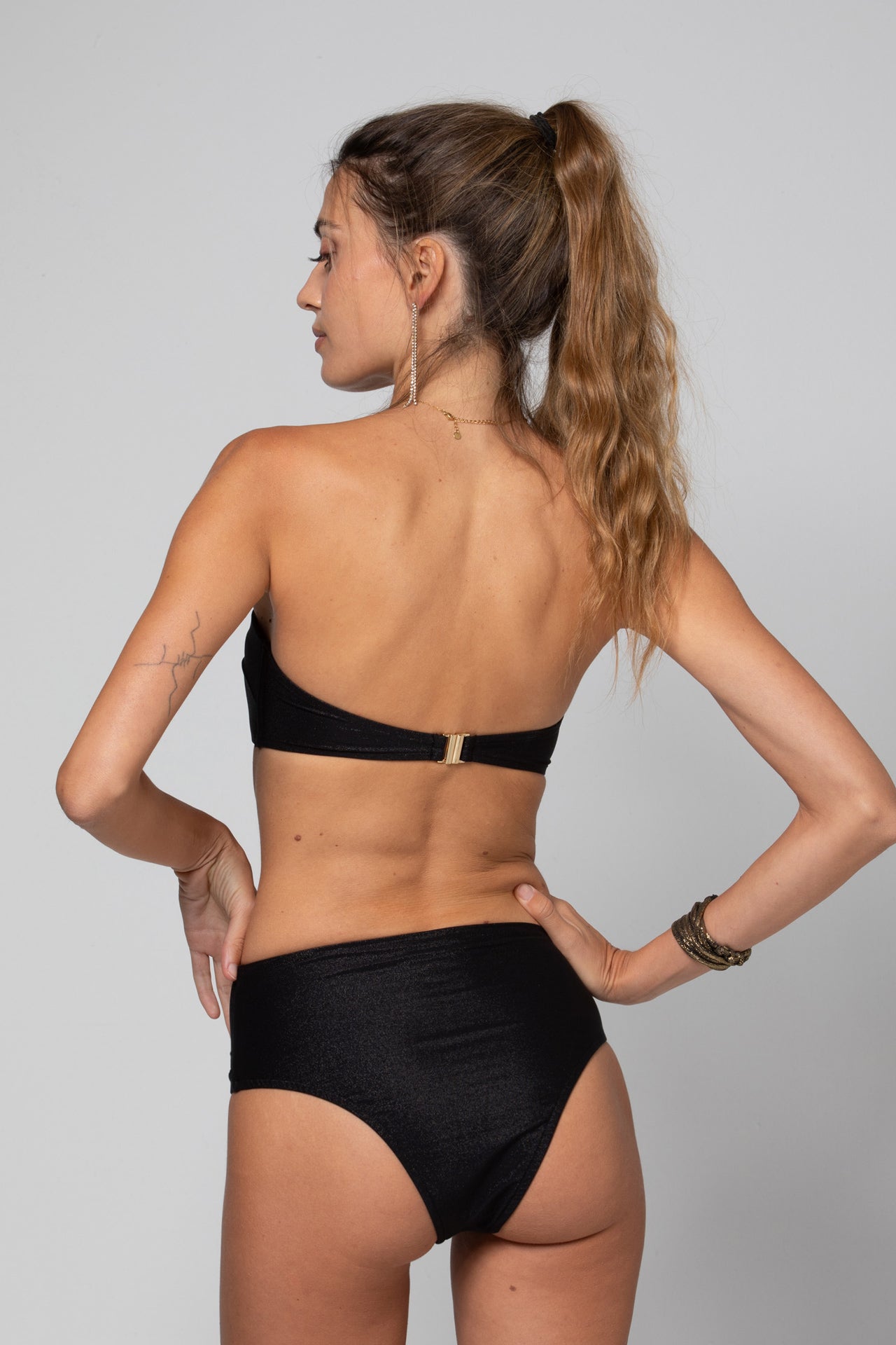 TOP BANDEAU JUNIA LUREX BLACK
