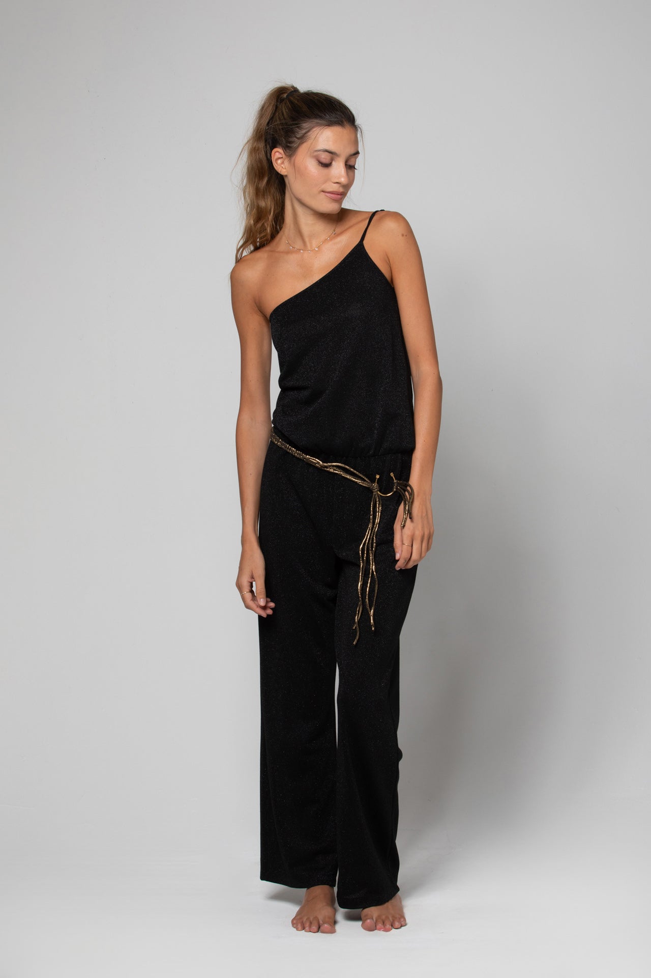 COMBINAISON ASYMÉTRIQUE AVALONE LUREX BLACK