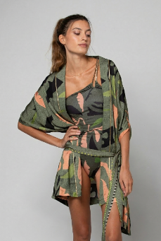 KIMONO COURT KIMA IMPRIMÉ EXOTIC