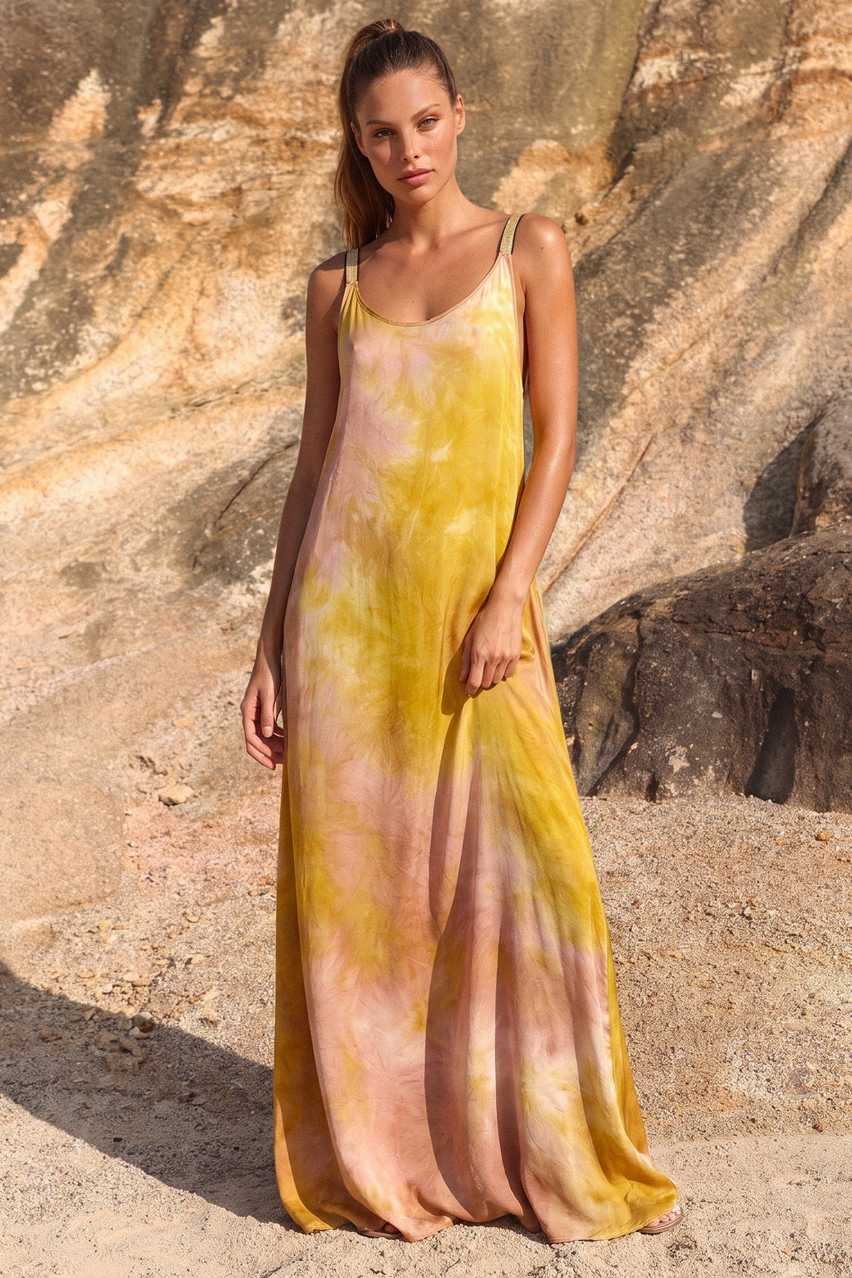 ROBE LONGUE ALIA IMPRIMÉ DESIERTO