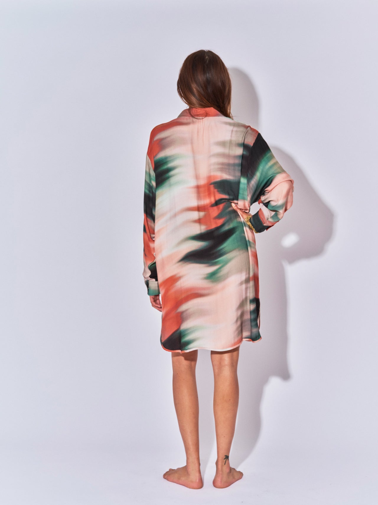 CHEMISE DECOLLETE EN V CASSY TIE AND DIE