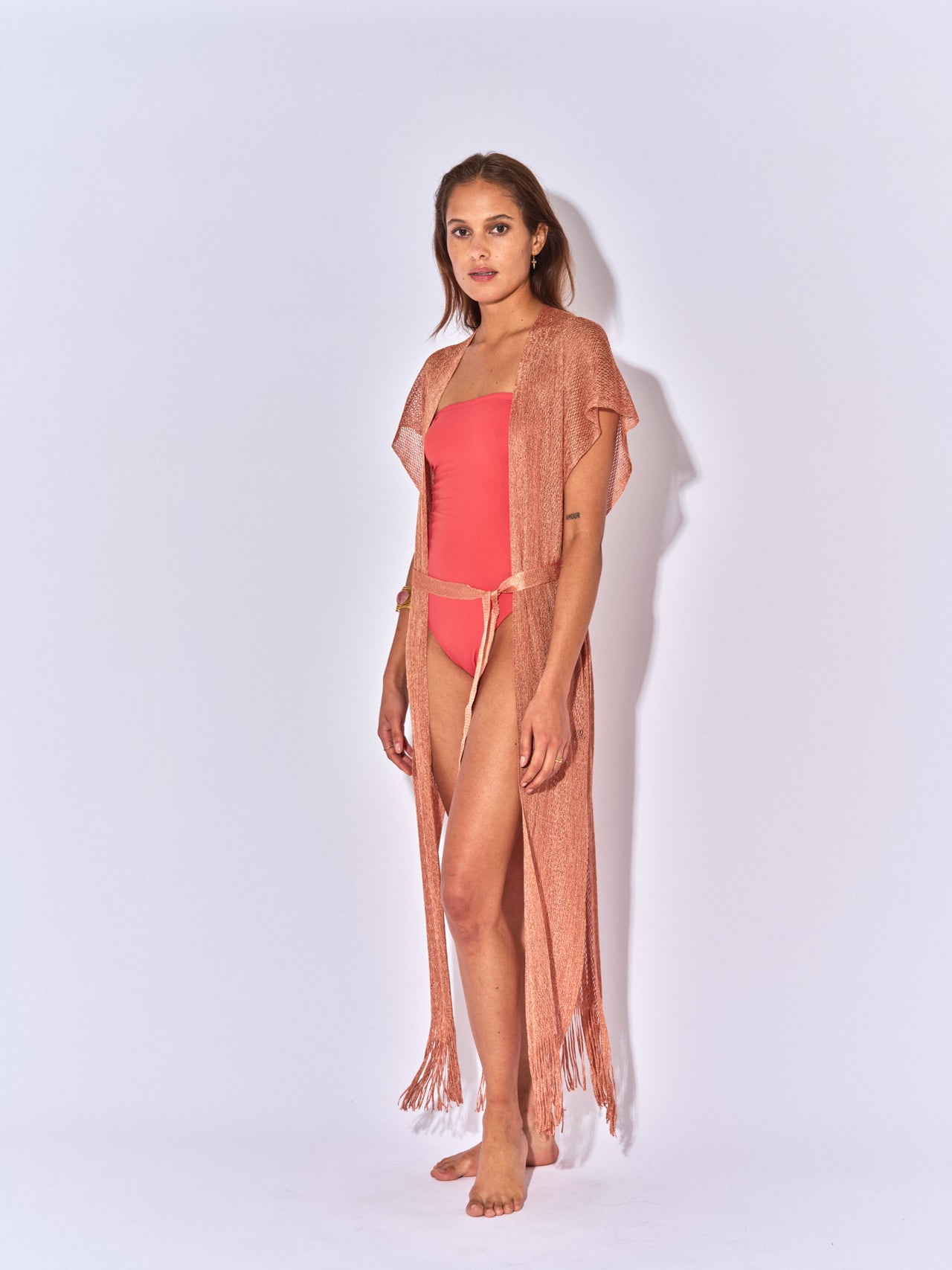 GILET LONG LIMA LUREX LITCHI