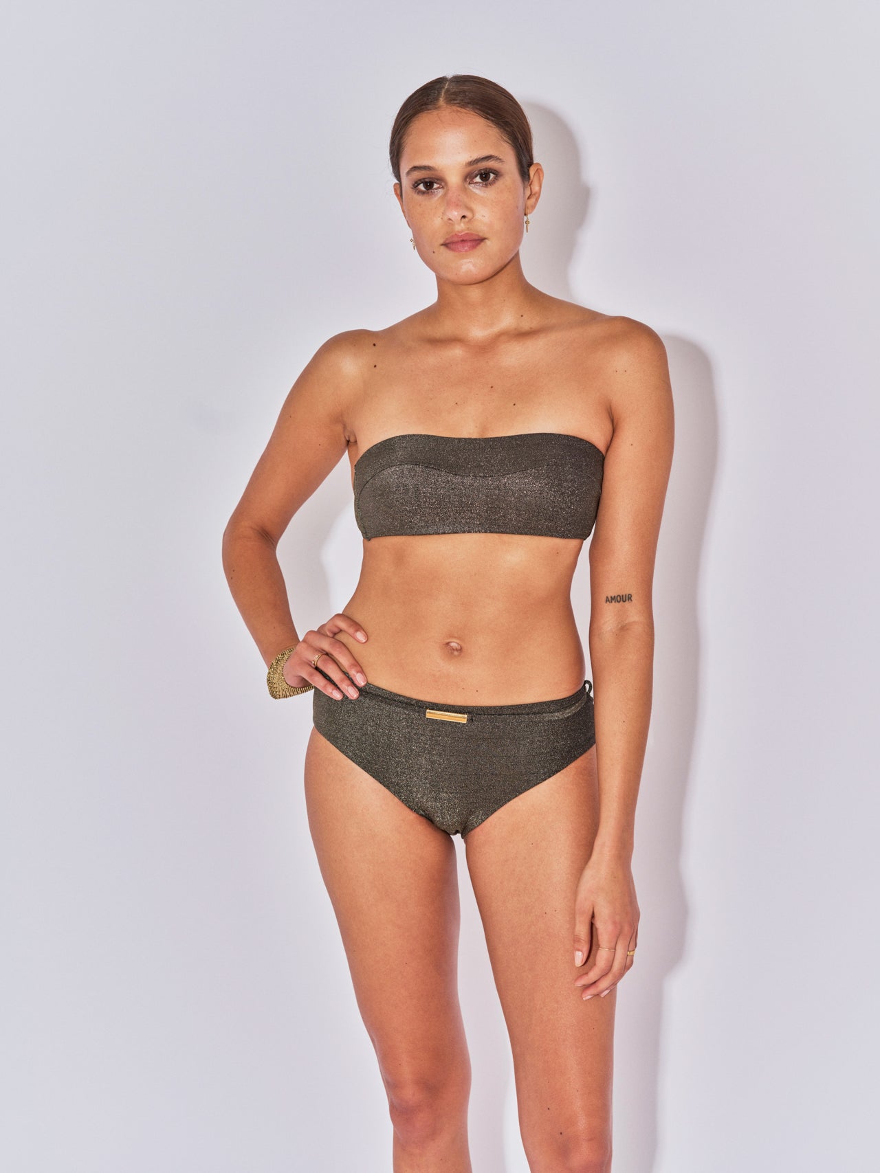 CULOTTE SHORTY NIKI LUREX NOIR