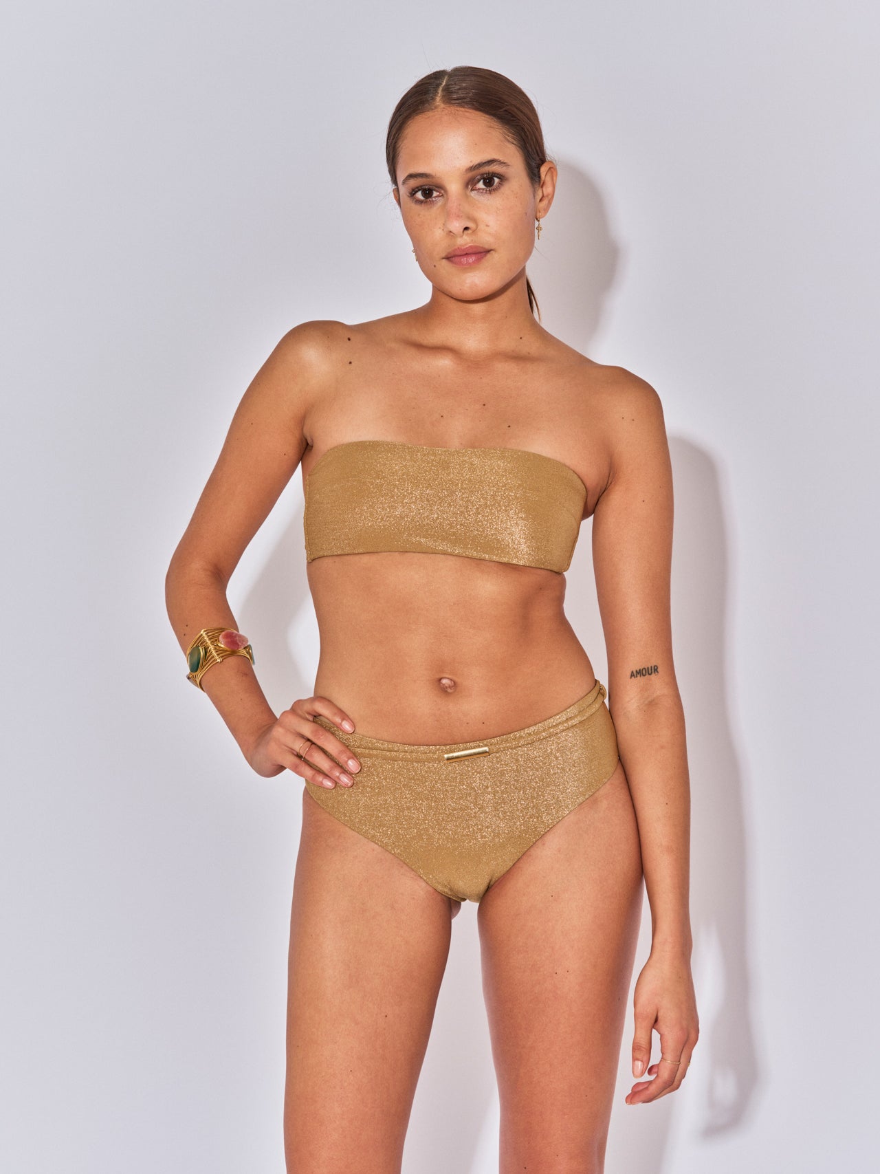 CULOTTE SHORTY NIKI LUREX DORE