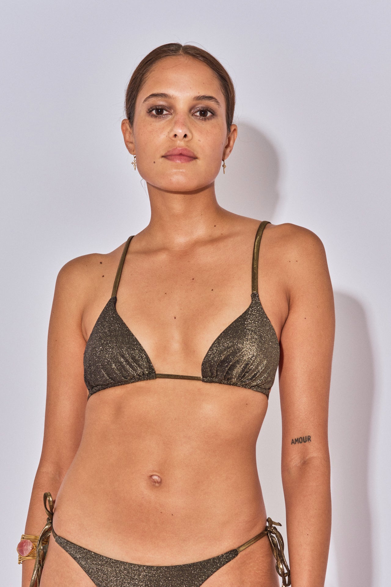 TOP TRIANGLE NIKI LUREX NOIR
