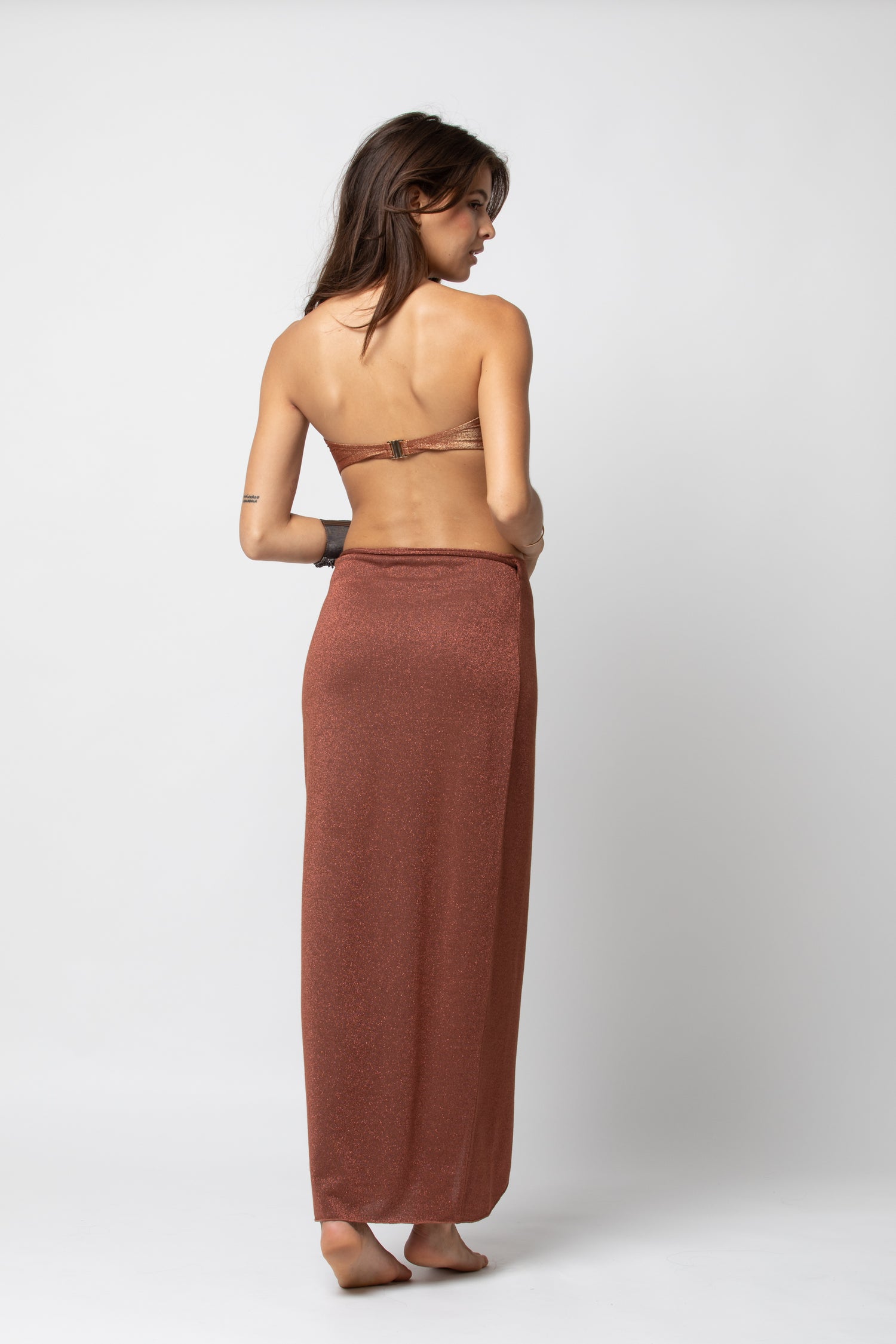 PAREO LONG LUREX SIENNE