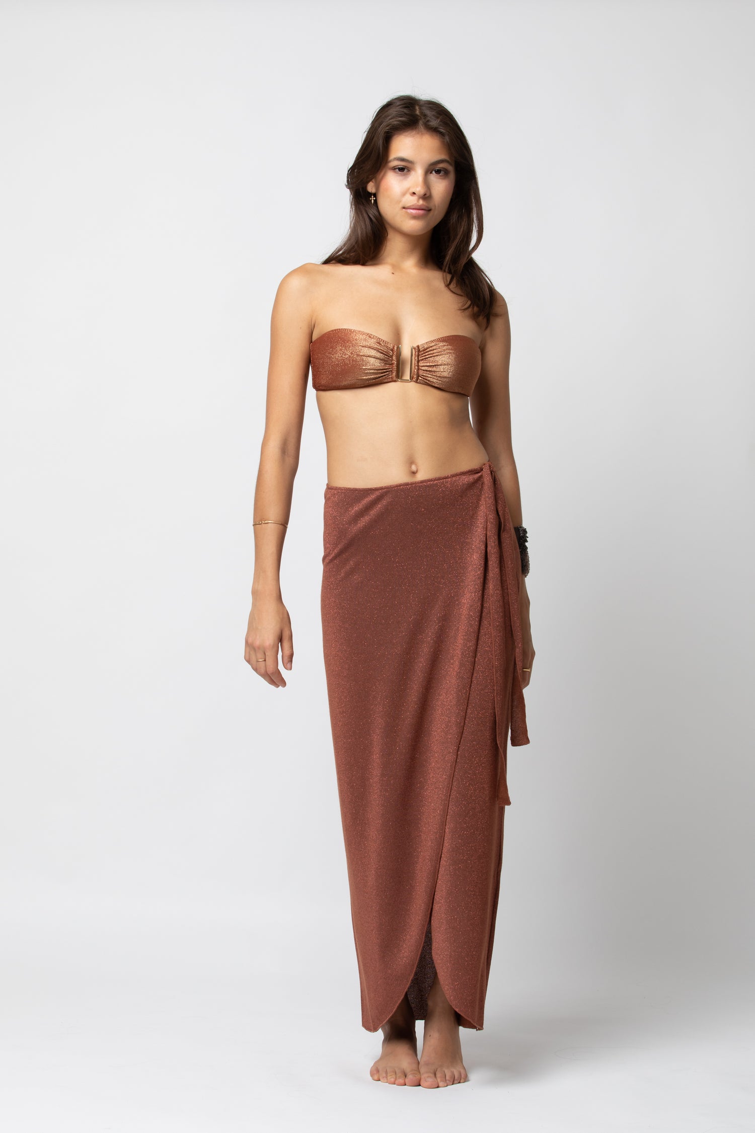 PAREO LONG LUREX SIENNE