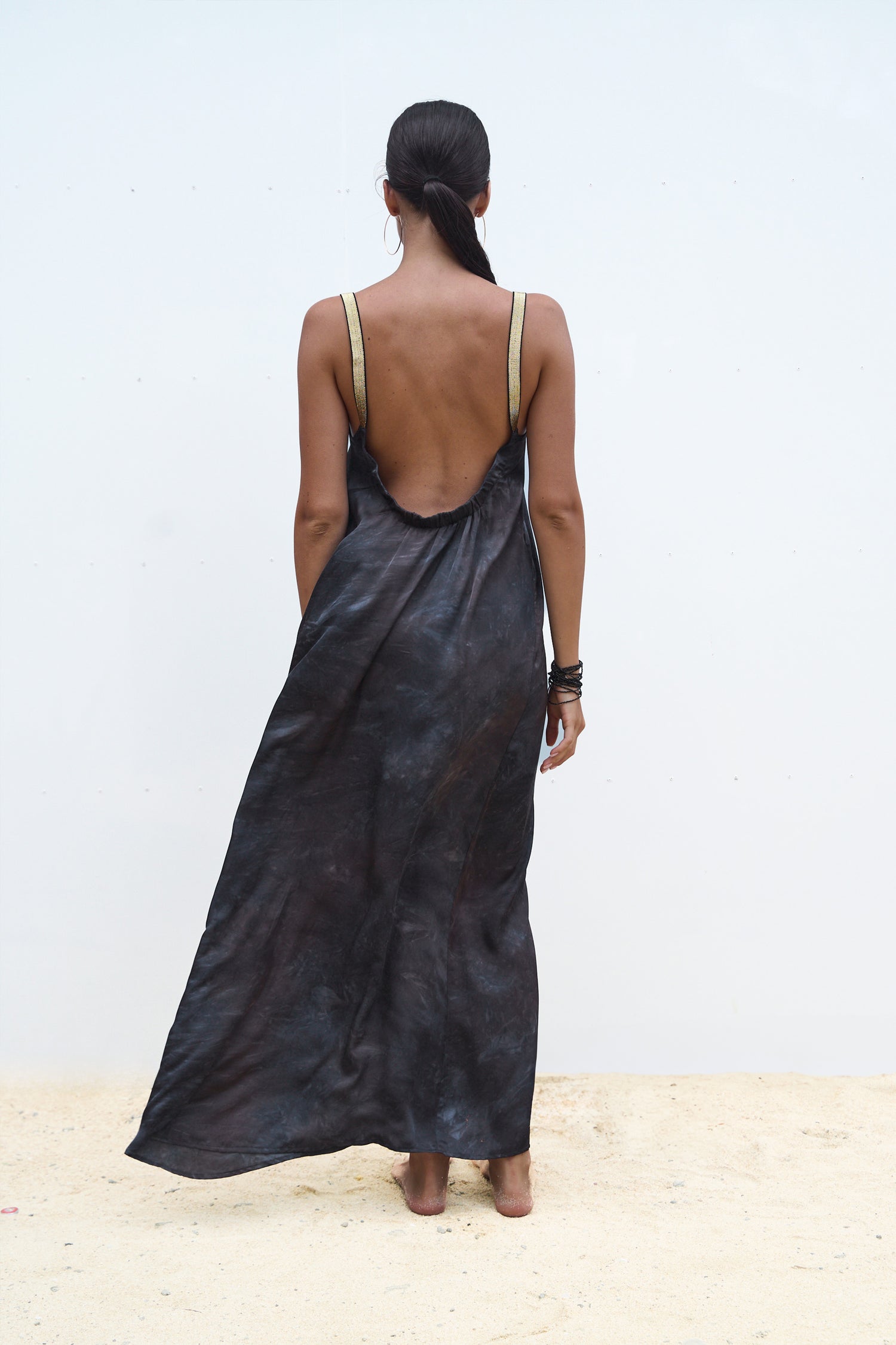 ROBE LONGUE ALIA IMPRIMÉ BLACK MALT