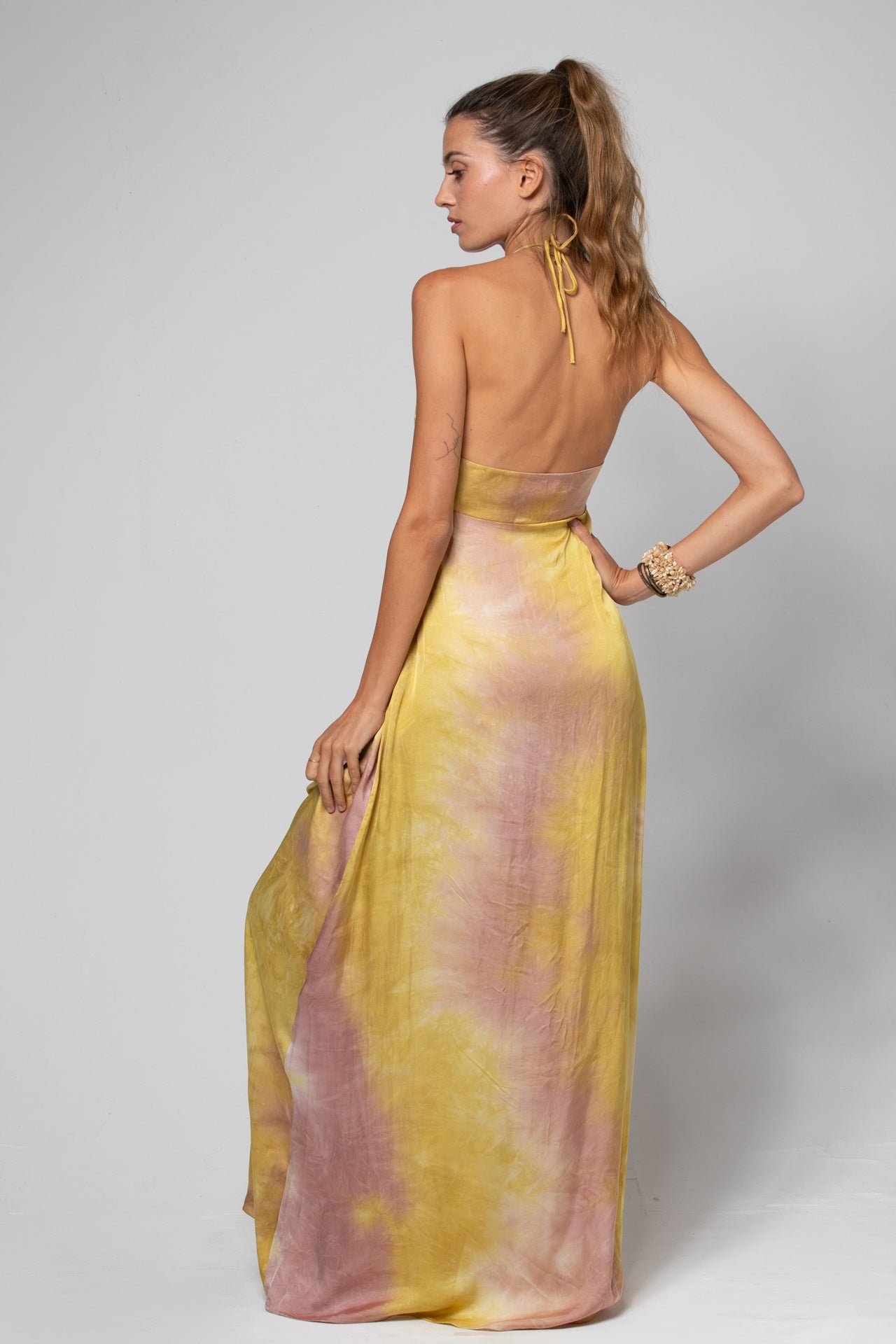 ROBE LONGUE À NOUER THEA IMPRIMÉ DESIERTO