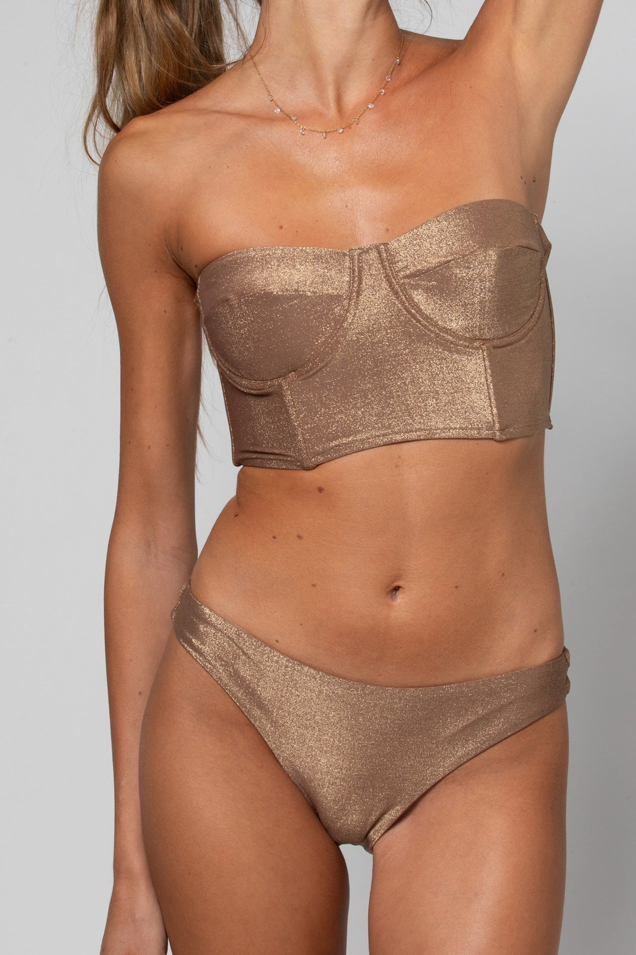 CULOTTE TANGA KANDICE LUREX GOLD