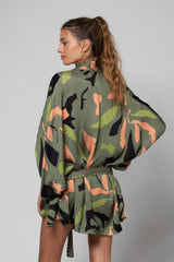 KIMONO COURT KIMA IMPRIMÉ EXOTIC