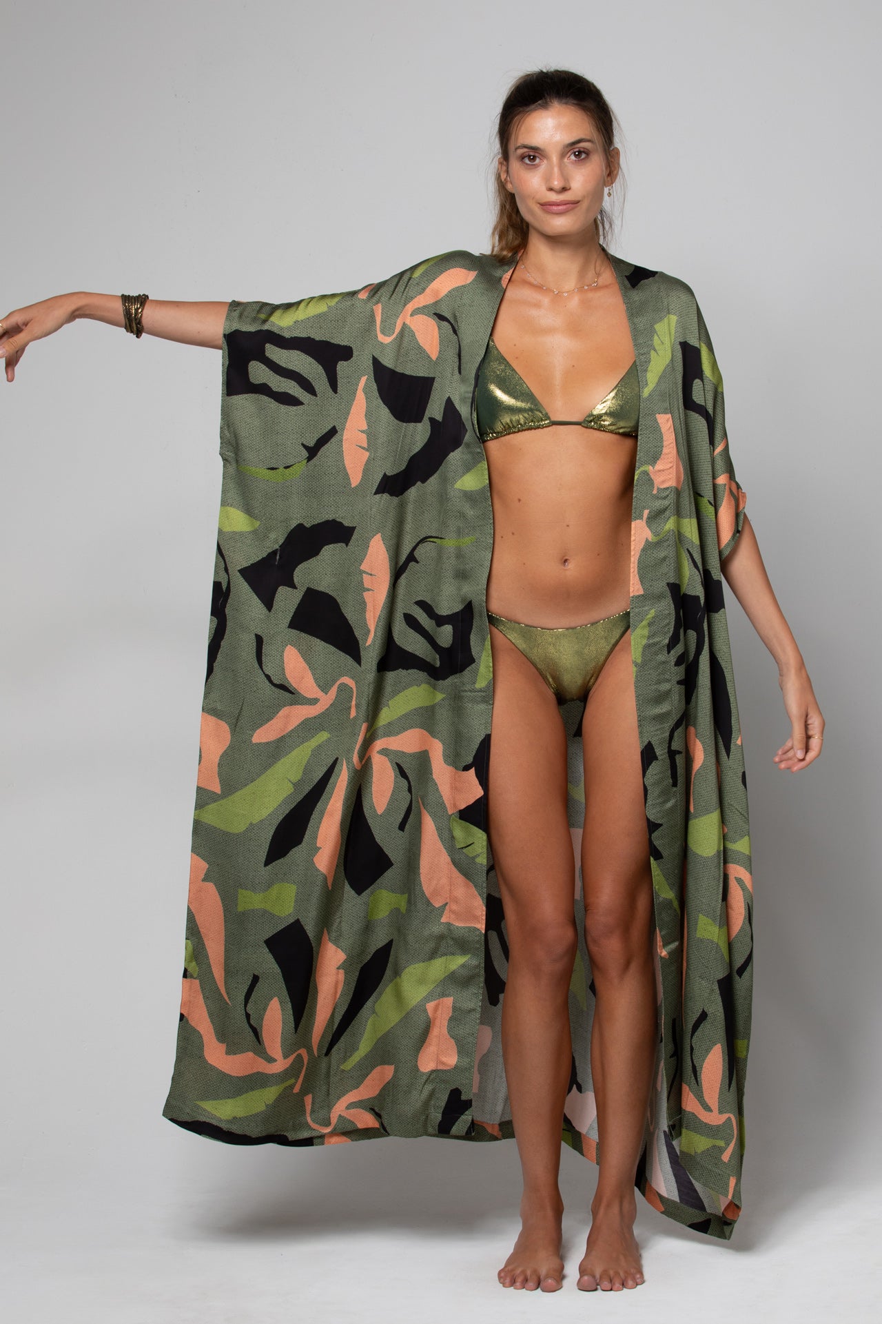 KIMONO LONG KIMA IMPRIMÉ EXOTIC