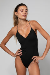 MAILLOT UNE PIÈCE TINA MACRAMÉ BLACK