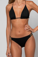 CULOTTE À LANIÈRES CLAUDINE NOIRE