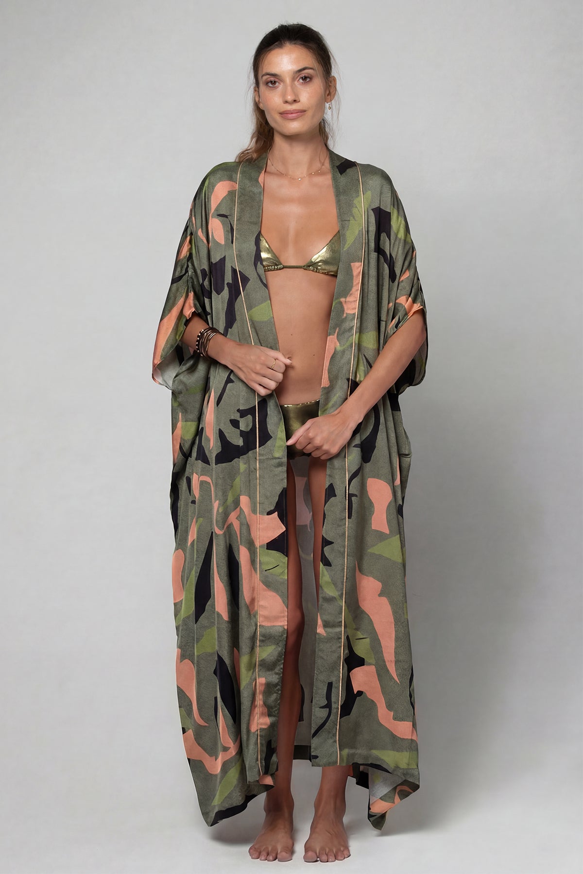 KIMONO LONG KIMA IMPRIMÉ EXOTIC