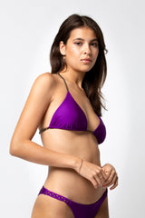 CLAUDIA PURPLE RACERBACK TRIANGLE TOP