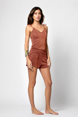 TOP BRETELLES GIANE LUREX SIENNE