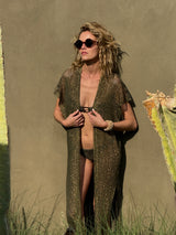 LIMA LUREX KHAKI LANGE WESTE