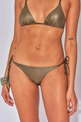 KATE IGUANE GOLD TIED PANTIES