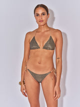 KATE WENDBARES TRIANGLE-TOP AUS LUREX-MINERAL