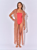GILET LONG LIMA LUREX LITCHI