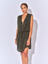GILET ROBE MAHI LUREX NOIR