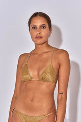 TOP TRIANGLE NIKI LUREX DORE