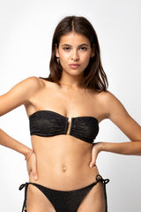 TOP BANDEAU ARMATURES NINA LUREX BLACK