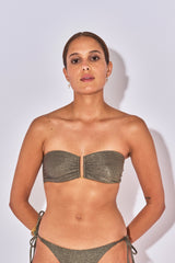 TOP BANDEAU ARMATURES NINA LUREX MINERAL