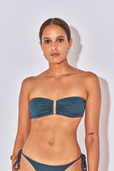 TOP BANDEAU ARMATURES NINA PETROL