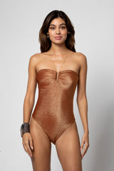 SHANA LUREX SIENNA EINTEILIGER BADEANZUG