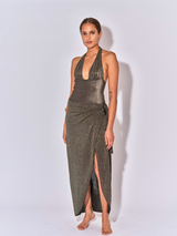 PAREO LONG A NOUER NOIR LUREX