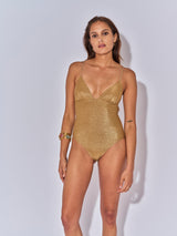 MAILLOT DE BAIN UNE PIECE TIANA DORE LUREX